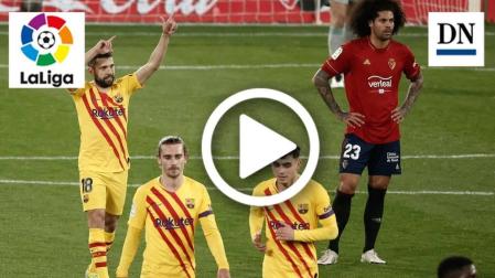 Resumen del Osasuna 0-2 Barcelona en vídeo: gol de Jordi Alba (0-1)