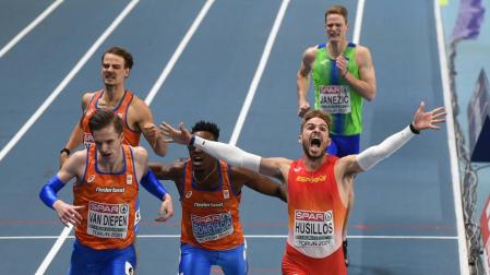 Óscar Husillos, campeón de Europa de 400 metros
