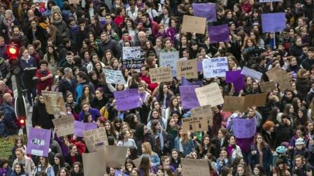 Manifestación del 8M en Pamplona