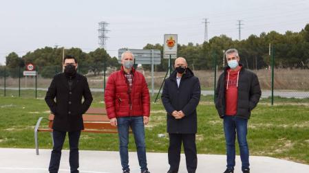 Finalizan las obras de urbanización de los accesos al campo de fútbol de Caparroso