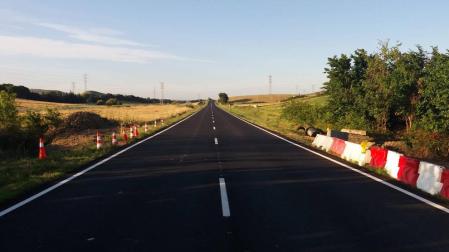La NA-115, en el tramo de Olite a Falces, se cortará al tráfico durante el fin de semana