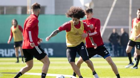 Arrasate trabaja la técnica y la posesión con vistas al Valladolid