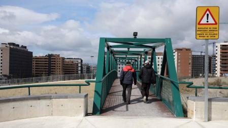 Se abre la nueva pasarela entre Erripagaña y la Ciudad de la Innovación en Sarriguren