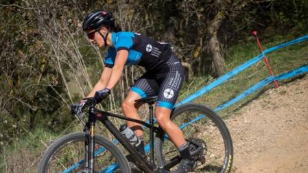 Edurne Izcue, el pasado domingo en acción en el Open de España celebrado en Valladolid.