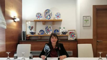 Begoña Alfaro presenta su candidatura a liderar Podemos Navarra