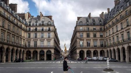Primer día del nuevo confinamiento en París.