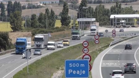 El tráfico por la AP-15 cayó un 25% en 2020 y perdió 4.500 vehículos al día