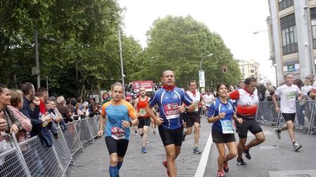 Imágenes de las carreras de 10, 21 y 42 km EDP San Fermin Marathon
