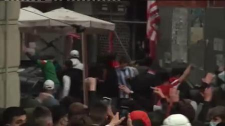 Hinchas del Athletic causan incidentes en Bilbao