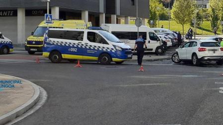 Detenido en Erripagaña tras provocar un accidente y dar positivo en alcohol y drogas