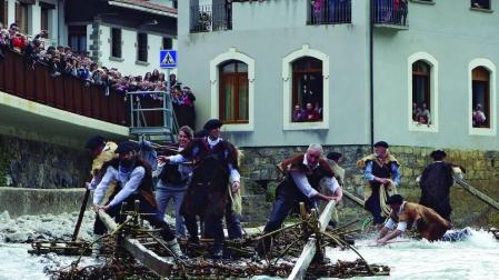 Las almadías tampoco surcarán el río Esca en 2021