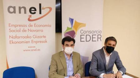 El presidente ANEL, Ignacio Ugalde, junto al gerente del Consocio Eder, Sergio Villava