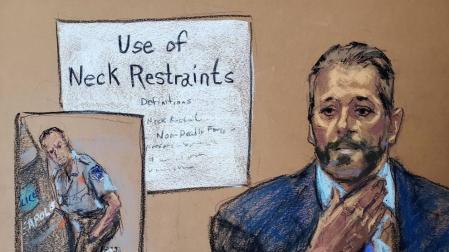El instructor dice que la forma en la que se inmovilizó a Floyd no está autorizada