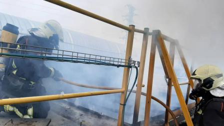 Extinguido un incendio en la fábrica Mapsa de Orkoien
