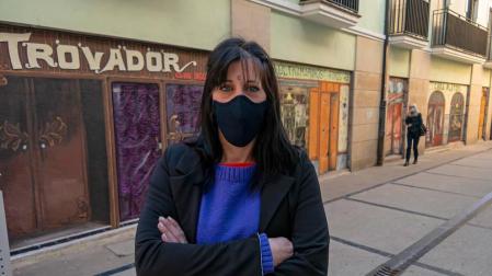 Diez murales evocan ya el viejo comercio en el centro de Estella