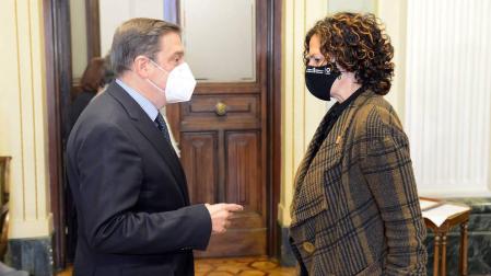 La consejera Gómez y el ministro Planas muestran su sintonía sobre la nueva PAC