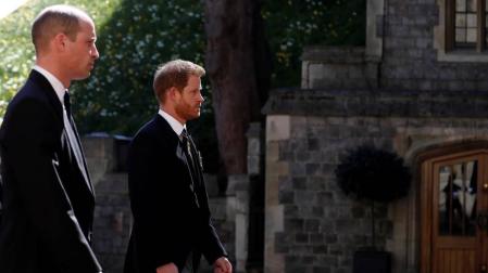 Fotos del funeral del duqeud e Edimburgo, celebrado este sábado en la capilla de San Jorge