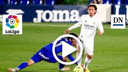 Resumen del Getafe 0-0 Real Madrid en vídeo