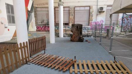 Denuncian otros actos vandálicos en espacios públicos de Huarte