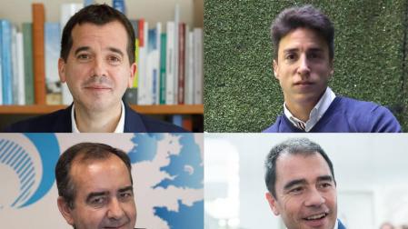 Mikel Irujo, Javier López, Javier Apecechea y Elías Gómez.