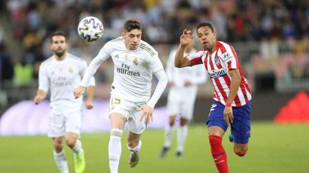 Fede Valverde fue expulsado con roja directa en la Supercopa de España