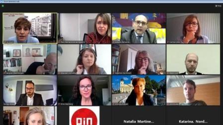 Participantes en la sesión de clausura on line del proyecto europeo 'Inside Out EU'