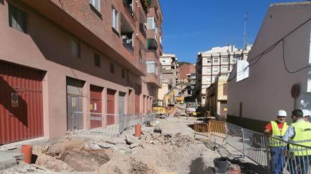 La calle Travesía el Cristo de Viana, en obras por 253.647 €