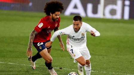 Imágenes del partido entre Real Madrid y Osasuna en el estadio Alfredo Di Stéfano.
