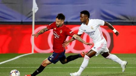 Imágenes del partido entre Real Madrid y Osasuna en el estadio Alfredo Di Stéfano.