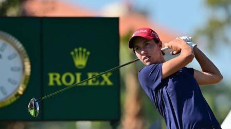La golfista navarra Carlota Ciganda, en el Tiburón Golf Club