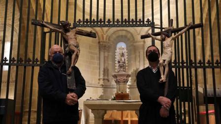 Ujué ha celebrado este domingo, día 2 de mayo, cinco eucaristías en las que se han repartido los pueblos que, en un contexto normal, hubieran peregrinado hasta el santuario.