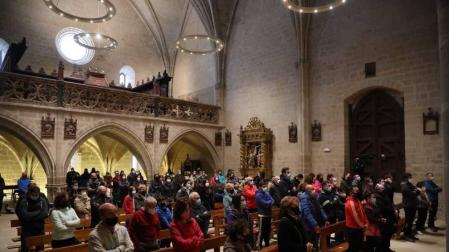 Ujué ha celebrado este domingo, día 2 de mayo, cinco eucaristías en las que se han repartido los pueblos que, en un contexto normal, hubieran peregrinado hasta el santuario.