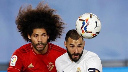 Osasuna encadena 12 derrotas consecutivas de visitante contra el Real Madrid