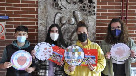 Un homenaje plástico a los sanitarios desde el IES EGA de San Adrián