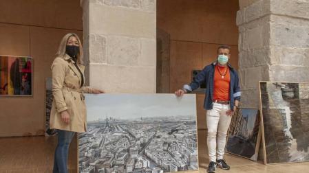 El pintor navarro Albert Sesma presenta sus paisajes urbanos en Cantabria