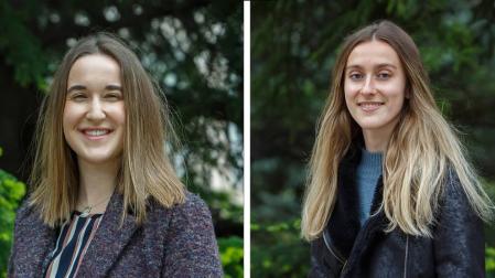 Ana Aznárez y Nerea Arizala.