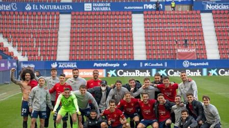 La foto de la permanencia virtual de Osasuna