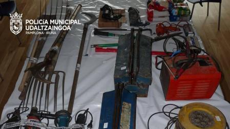 Detenido un varón acusado de robar en 11 huertas del Camino de Caparroso