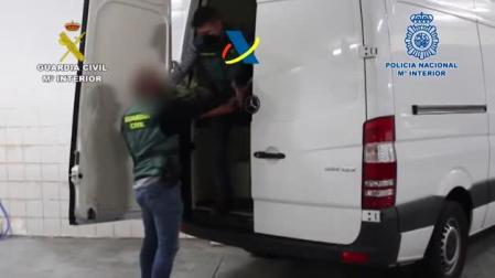 Cocaína oculta en el interior de piñas