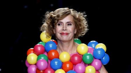 Agatha Ruiz de la Prada, en un curso  sobre moda en Tudela