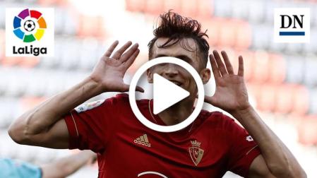 Resumen del Osasuna 3-2 Cádiz: gol de Budimir (1-0)
