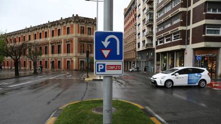La señal que permite 'regresar' de la zona de tráfico restringido
