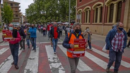 Manifestación para ampliar el centro de salud de Estella