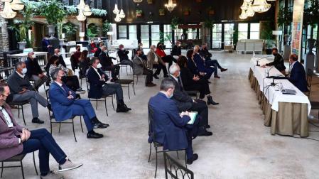 Clausura de la Asamblea General de la Unión de Cooperativas Agroalimentarias de Navarra (UCAN).