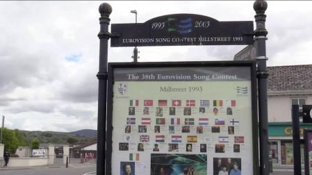 En la imagen, un cartel del Festival de Eurovision que se celebró en Millstreet en 1993.
