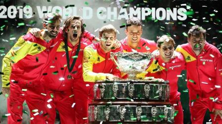 Imágenes del equipo español, campeón de la Copa Davis 2019.