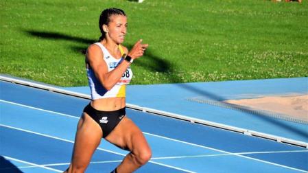 Nerea Bermejo, en una competición del pasado verano.