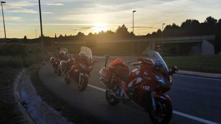 Campaña de vigilancia del tráfico de motocicletas en las carreteras navarras