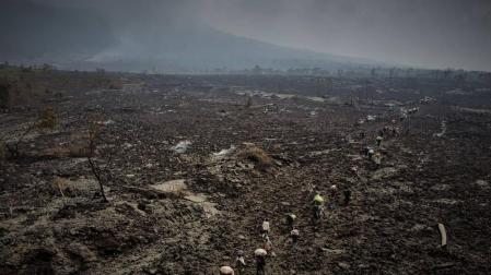 Nueva erupción en el Congo: rugen los volcanes de los que escribió Michael Crichton