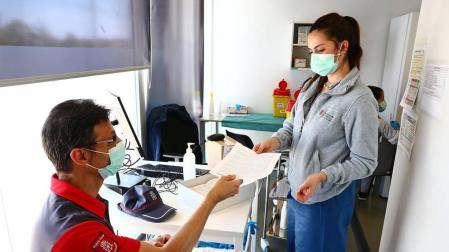 Imágenes de la vacunación en Forem